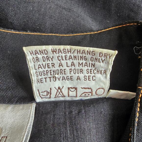 Go Silk For L'Zinger Vintage Silk Black Utility Jacket Size 1 *FLAWS* - Picture 15 of 15